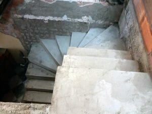 Encofrado de escalera